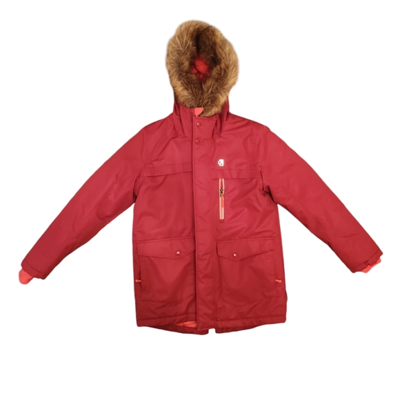Liquid,children's jacket,size14/16,red, excellent condition,With fur on the hood - Picture 2 of 7